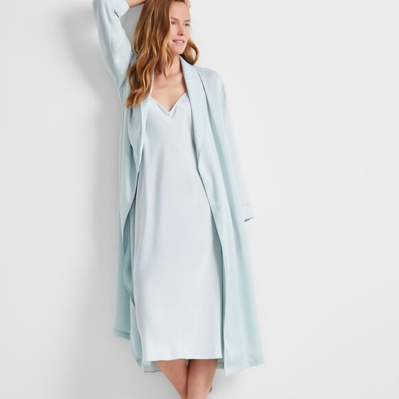 State of Day Women's Sleeveless Crepe De Chine Nightgown - Picture 1 of 4